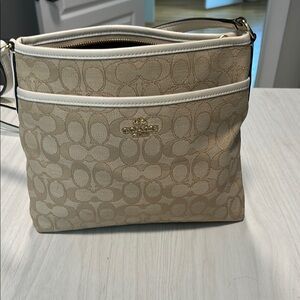 Coach Tan Signature Crossbody Bag